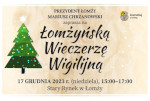 Plakat Łomżyńskiej Wieczerzy Wigilijnej 2023