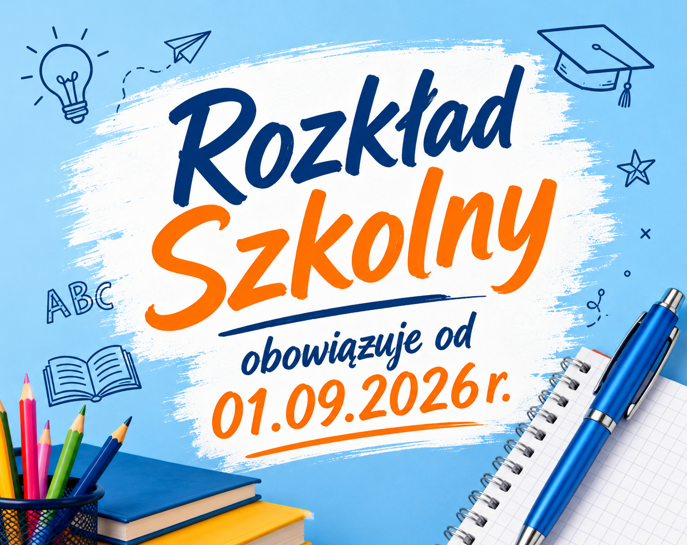 Rozkład szkolny od 01.09.2026